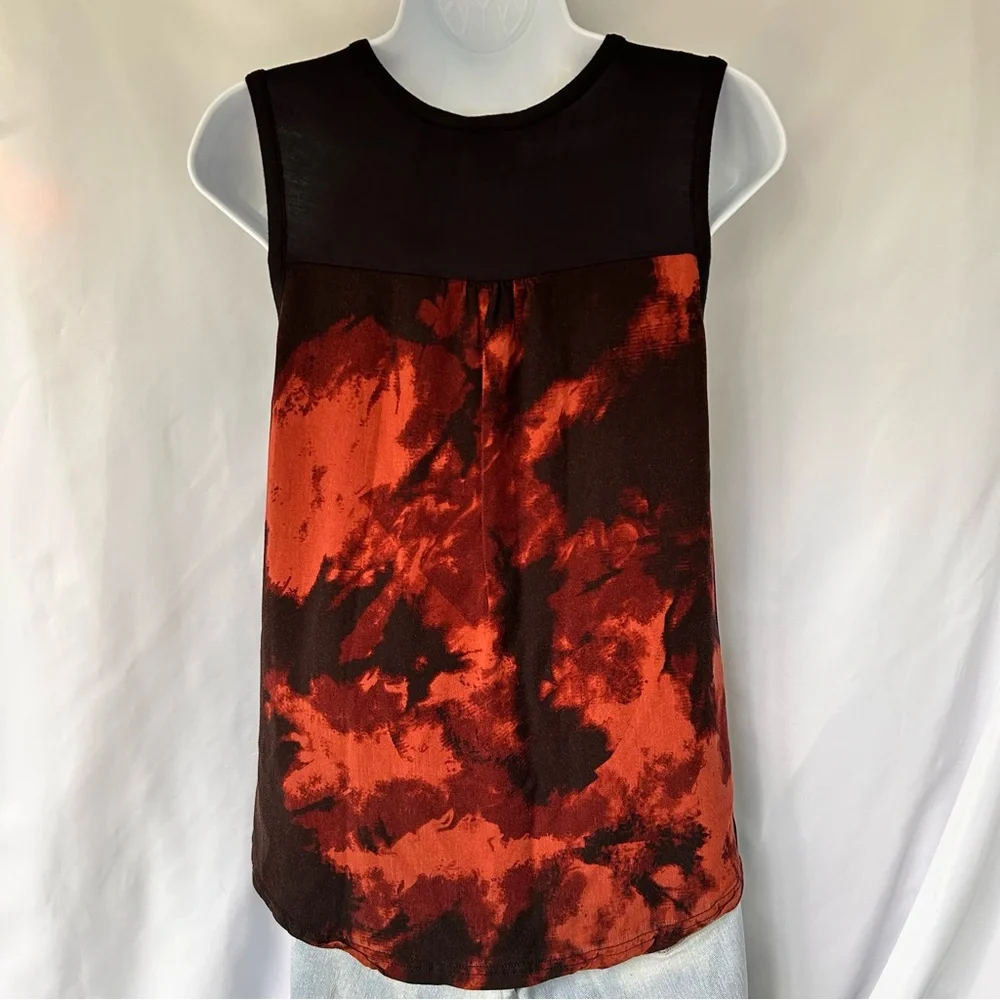 Harley-Davidson Womens Sleeveless Scoop Neck Skull Flower Flowy Tank Top XS - Picture 2 of 6